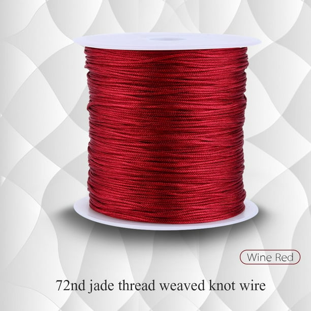 100M x 0.8mm Nylon Chinese Knot Cord Rattail Macrame Shamballa Thread String